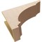 Ekena Millwork 7"W x 21"D x 14"H Classic Hughes Rough Cedar Woodgrain TimberThane Corbel, Primed Tan CORUR07X21X14HUGRCPR - alternate 3